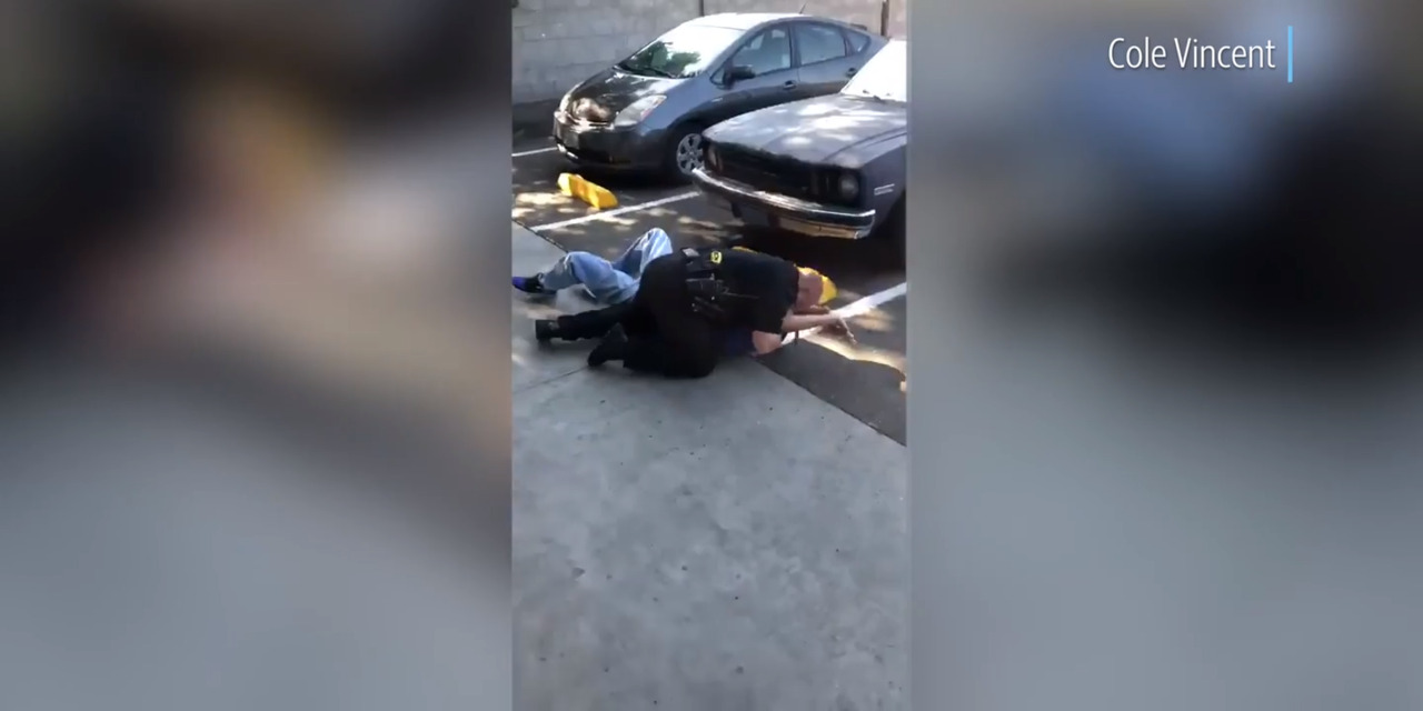 Witness films Sacramento police arresting man for leaving car running outside 7-Eleven