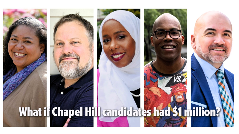 What if Chapel Hill candidates had $1 million? Here’s how they would spend it.