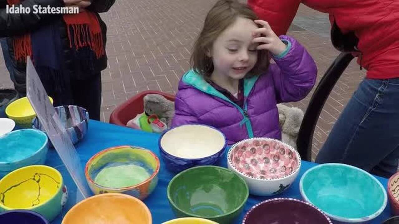 Boiseans buy empty bowls to help others filled their bellies