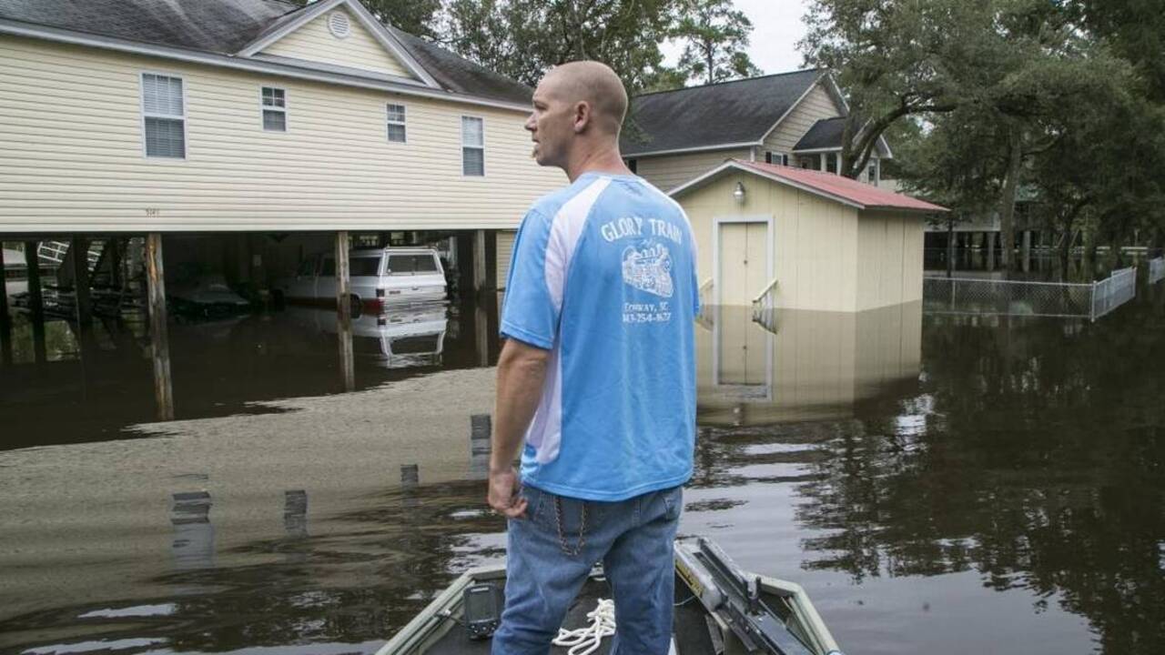 Conway area flood rescuers turn Glory Train into rescue boat for community