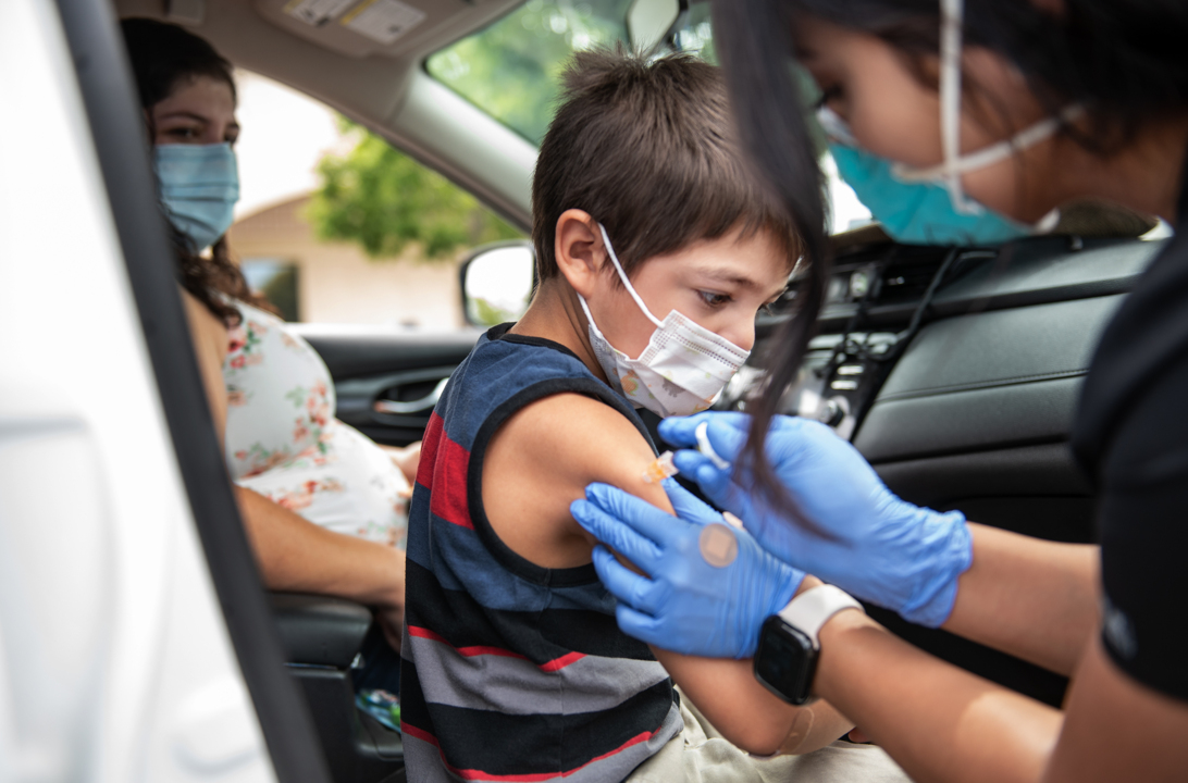 Kids still need shots to enroll in school. Golden Valley offered drive-through vaccines