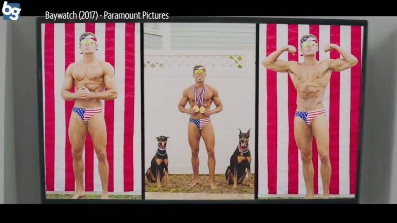 Zac Efron was in a tiny Speedo and these two Beaufort dogs could not have cared less