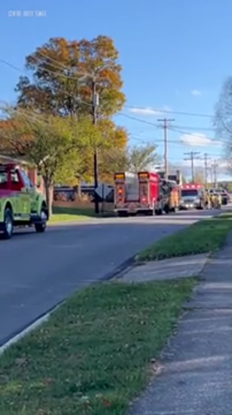 Emergency personnel respond to incident with school bus
