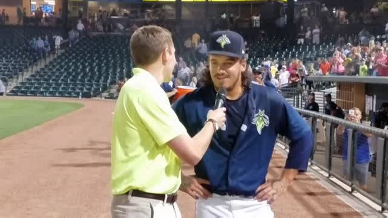 Fireflies celebrate Jay Jabs walk-off hit