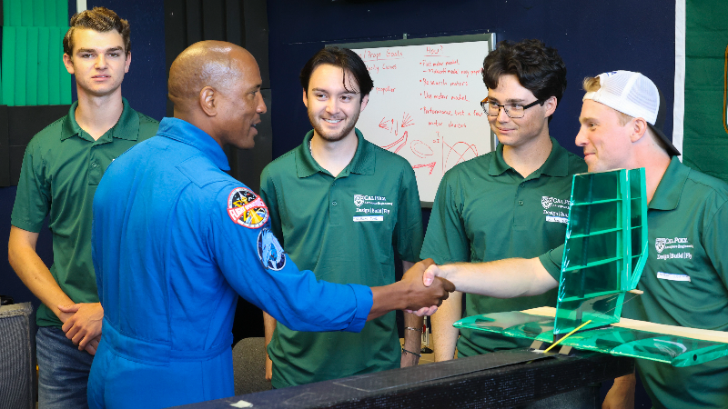 Victor Glover Cal Poly alumni and NASA astronaut visits