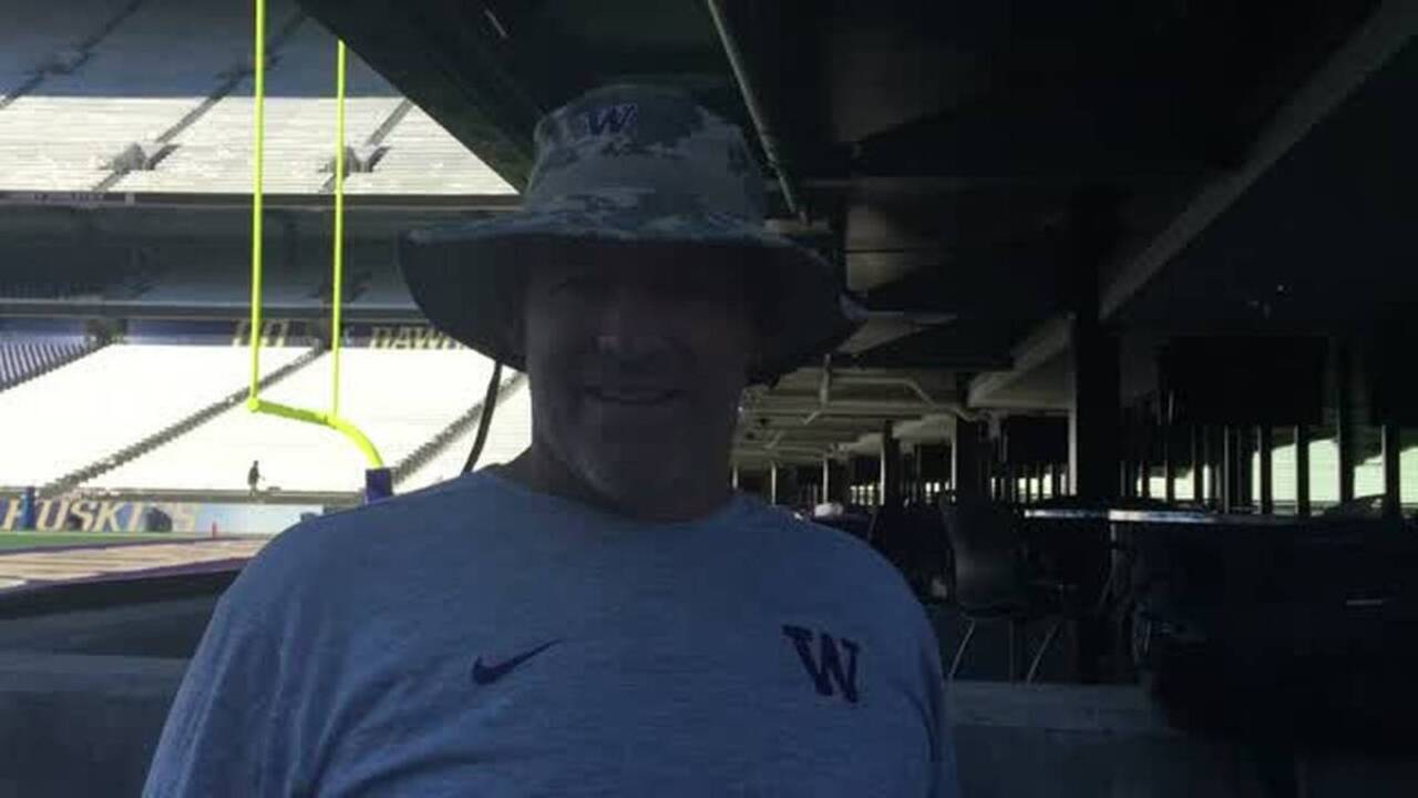 UW Defensive coordinator talks after practice