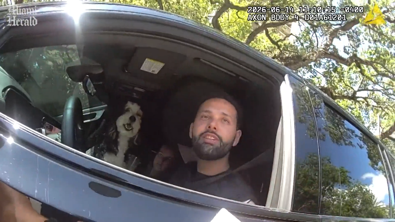 Miami Police body cam shows Hialeah mayor confronted over use of police lights