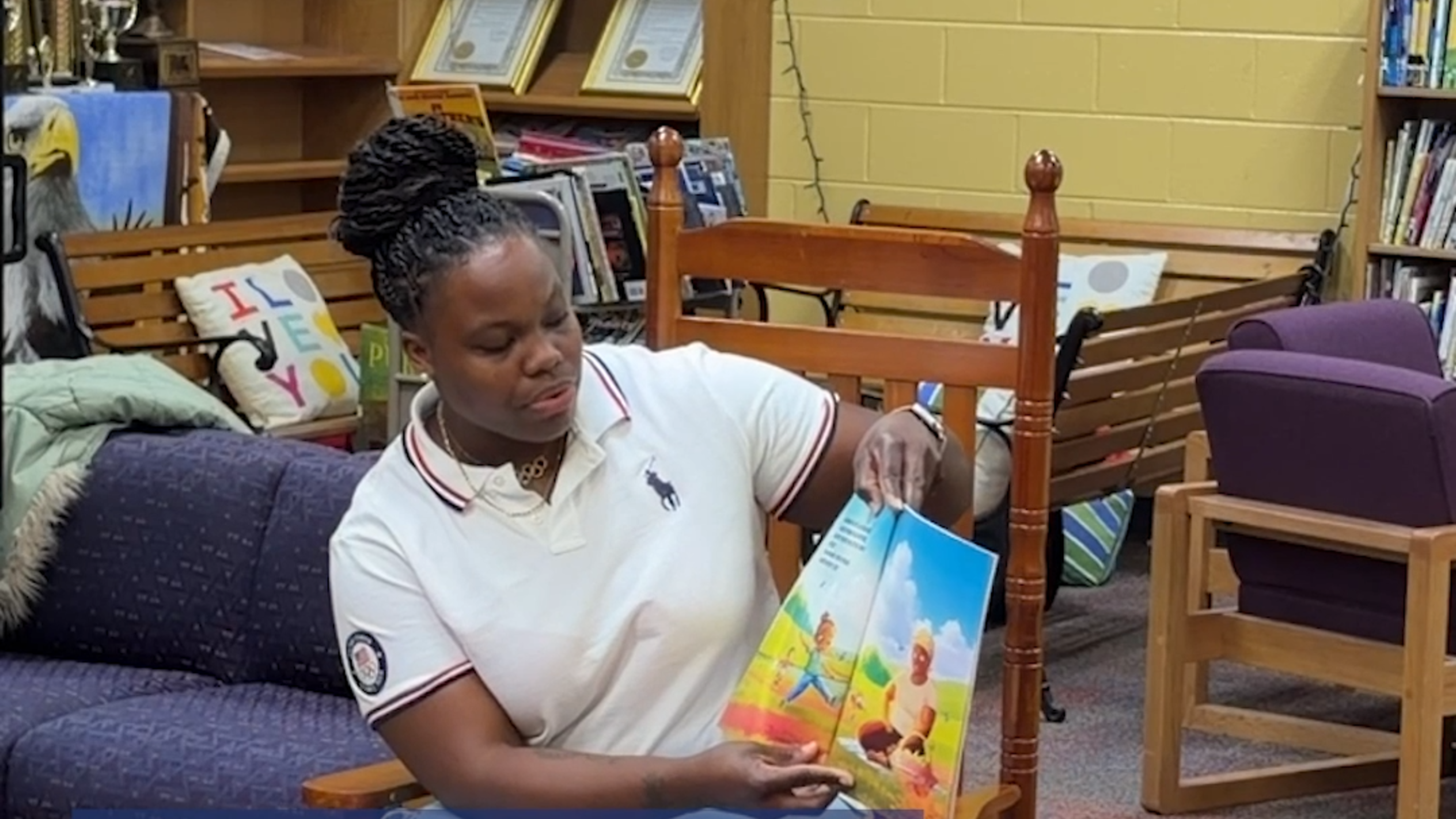 U.S. Olympian visits Bibb County schools to share new children's book