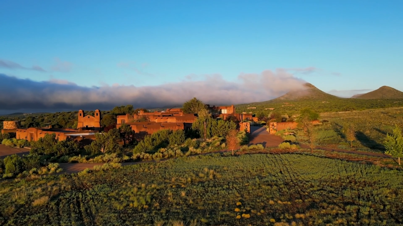 Explore 178-acre Santa Fe estate seen on 'Succession,' with Old West village