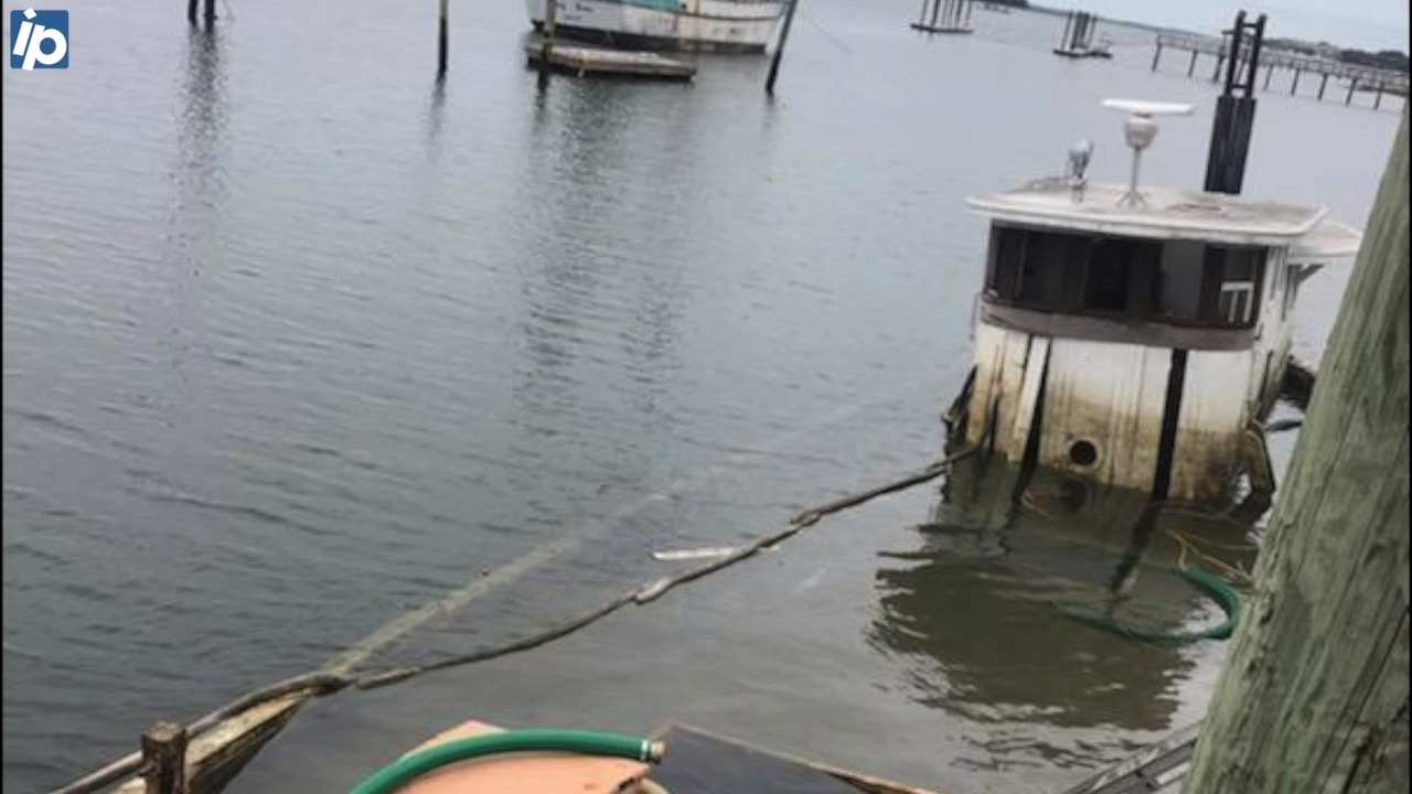 Sunk oyster boat from the 1900s refloated on Hilton Head. Here is what she looks like