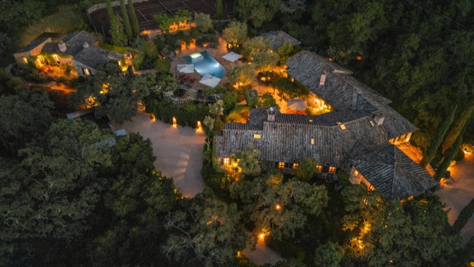 Woodside French estate lists for $14.9M with clay court