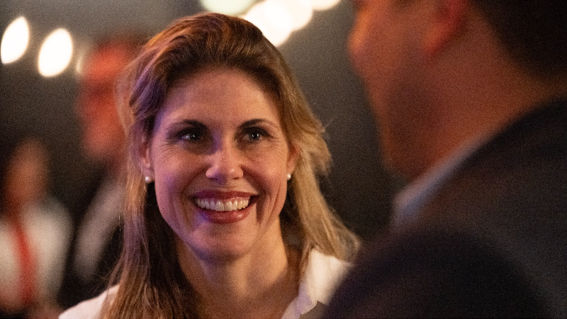 Here’s Maggy Krell among supporters for her Assembly campaign at Election Night party