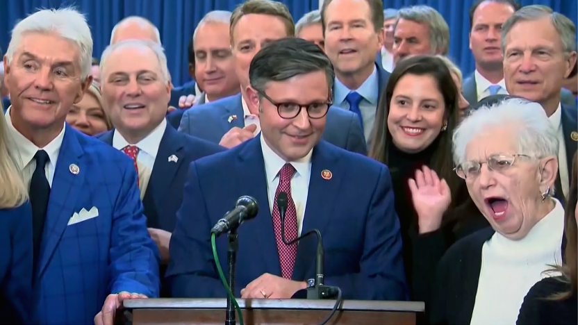 NC congresswoman Virginia Foxx tells reporter to shut up at House GOP news conference