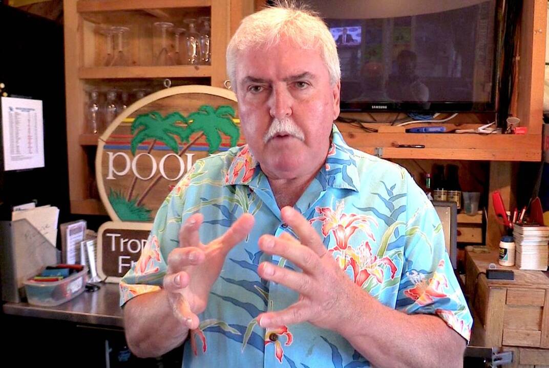 Cheers! Pool Bar Jim is back in action at new beachside location