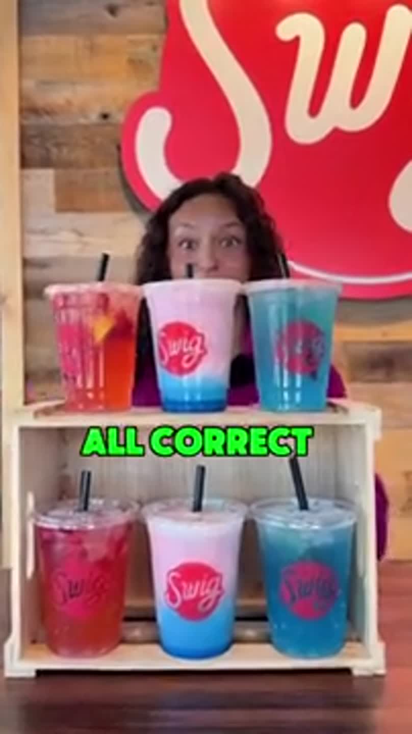 Can you identify Swig Energy drinks by taste?