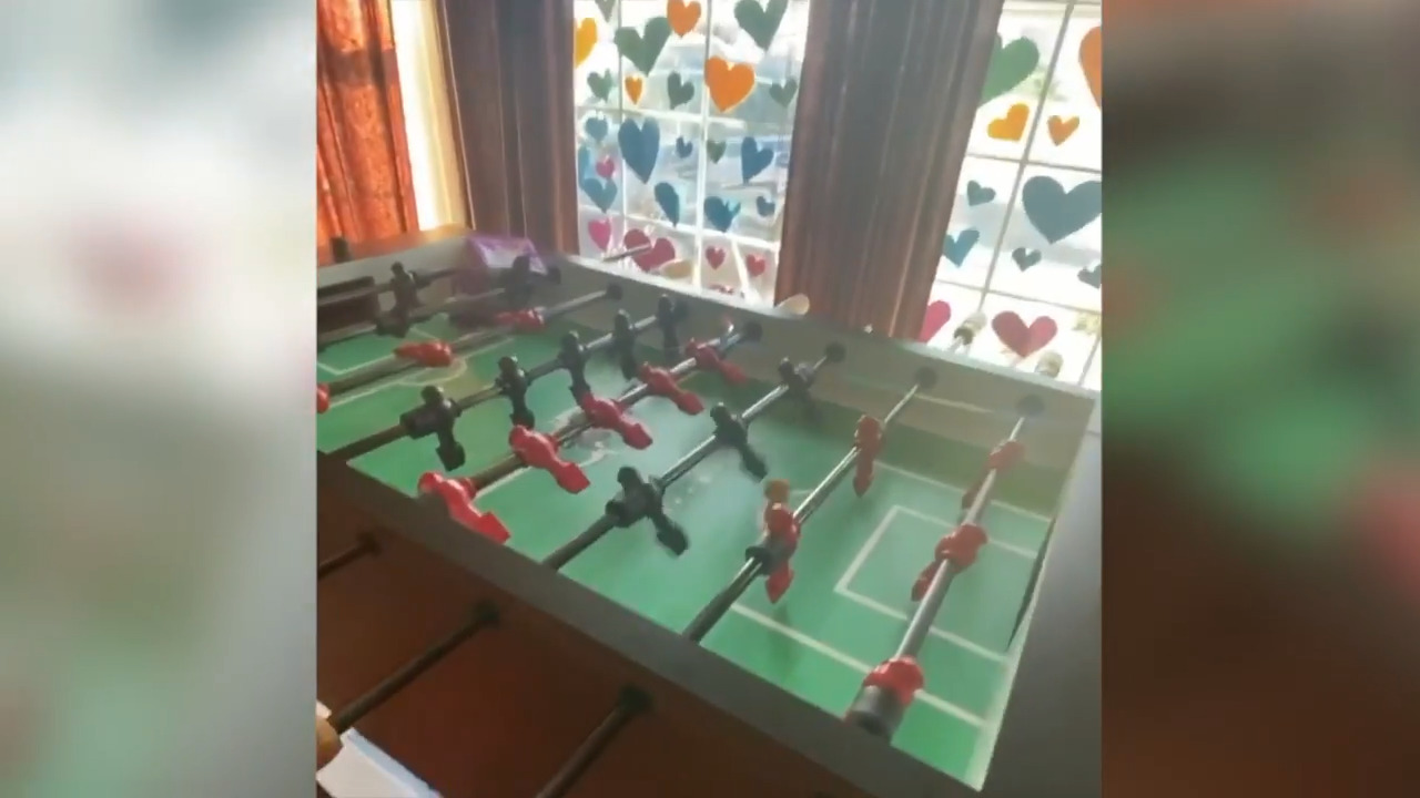 Watch family’s epic two-story Rube Goldberg machine score foosball goal during COVID-19 lockdown