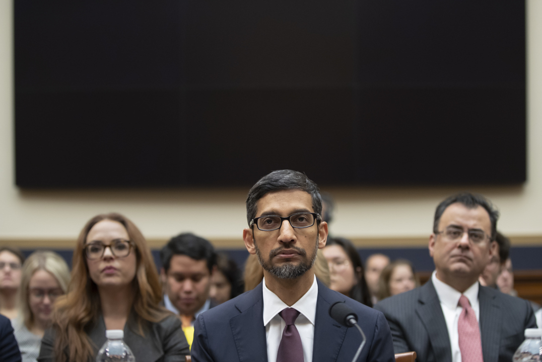 As Google chief takes hot seat, lawmakers search their phones and cry ‘bias’
