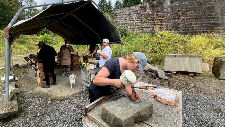 Want to learn how to carve stone? Tenino guild now offering classes to keep heritage alive