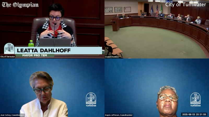 Tumwater council member Dahlhoff speaks on city’s Pride Month 2025 proclamation