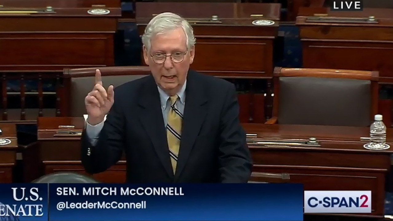 McConnell: ‘No question’ Trump provoked Jan. 6 insurrection at US Capitol