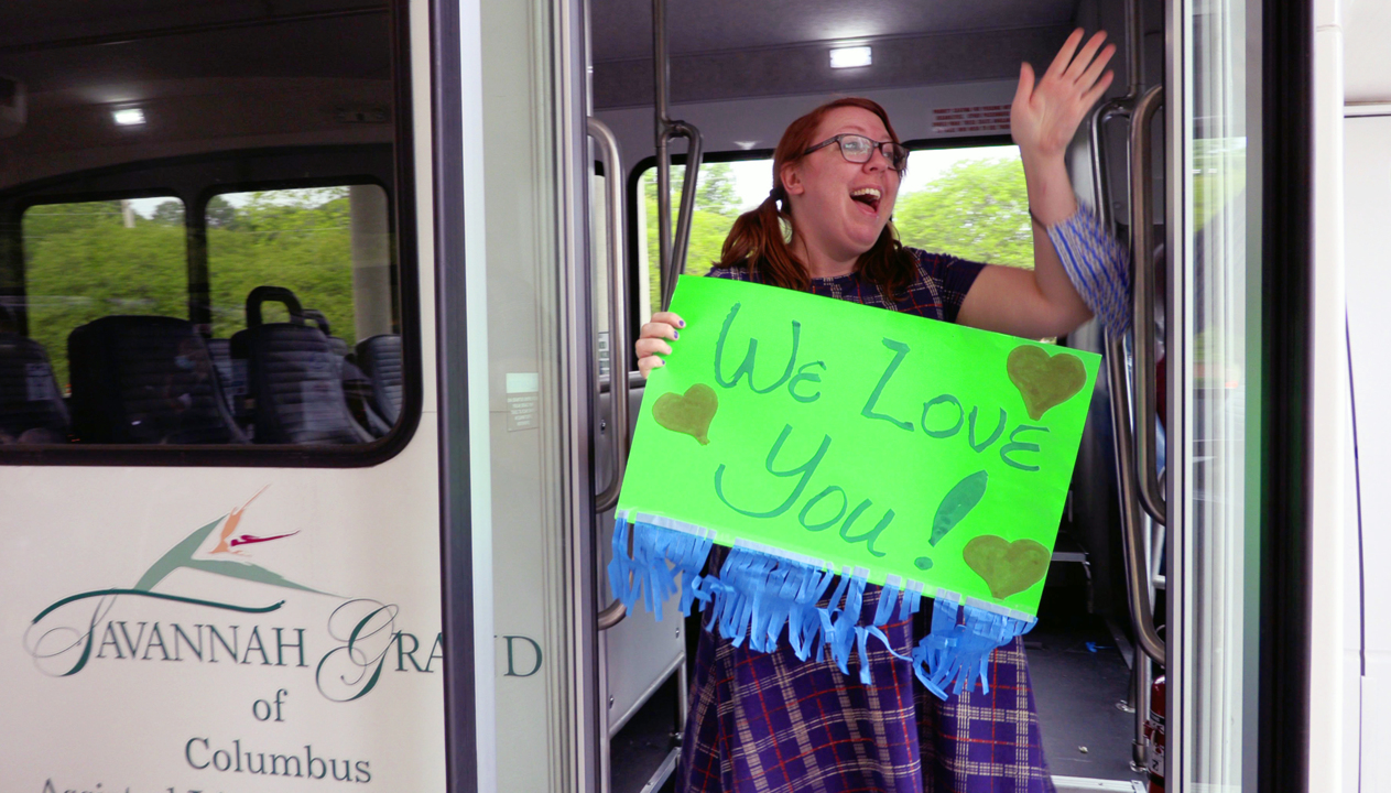 Caravan of well-wishers brings cheer, smiles to assisted living facilities