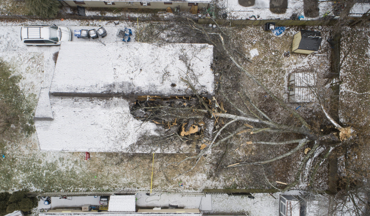 The view from above: Beauty and damage from Lexington’s 2021 ice storm