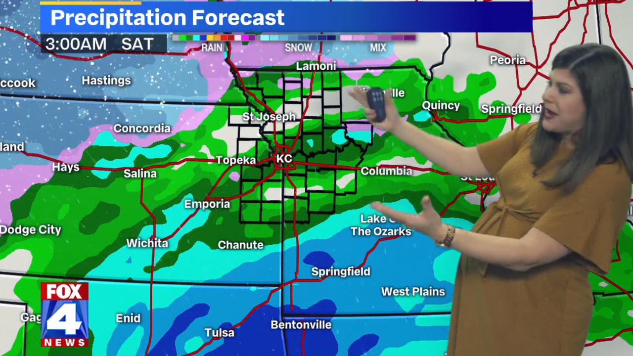 Widespread rain showers expected this weekend in Kansas City; snow to ...