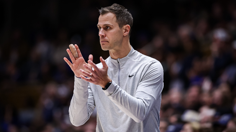 Duke's Jon Scheyer talks about the win at Notre Dame