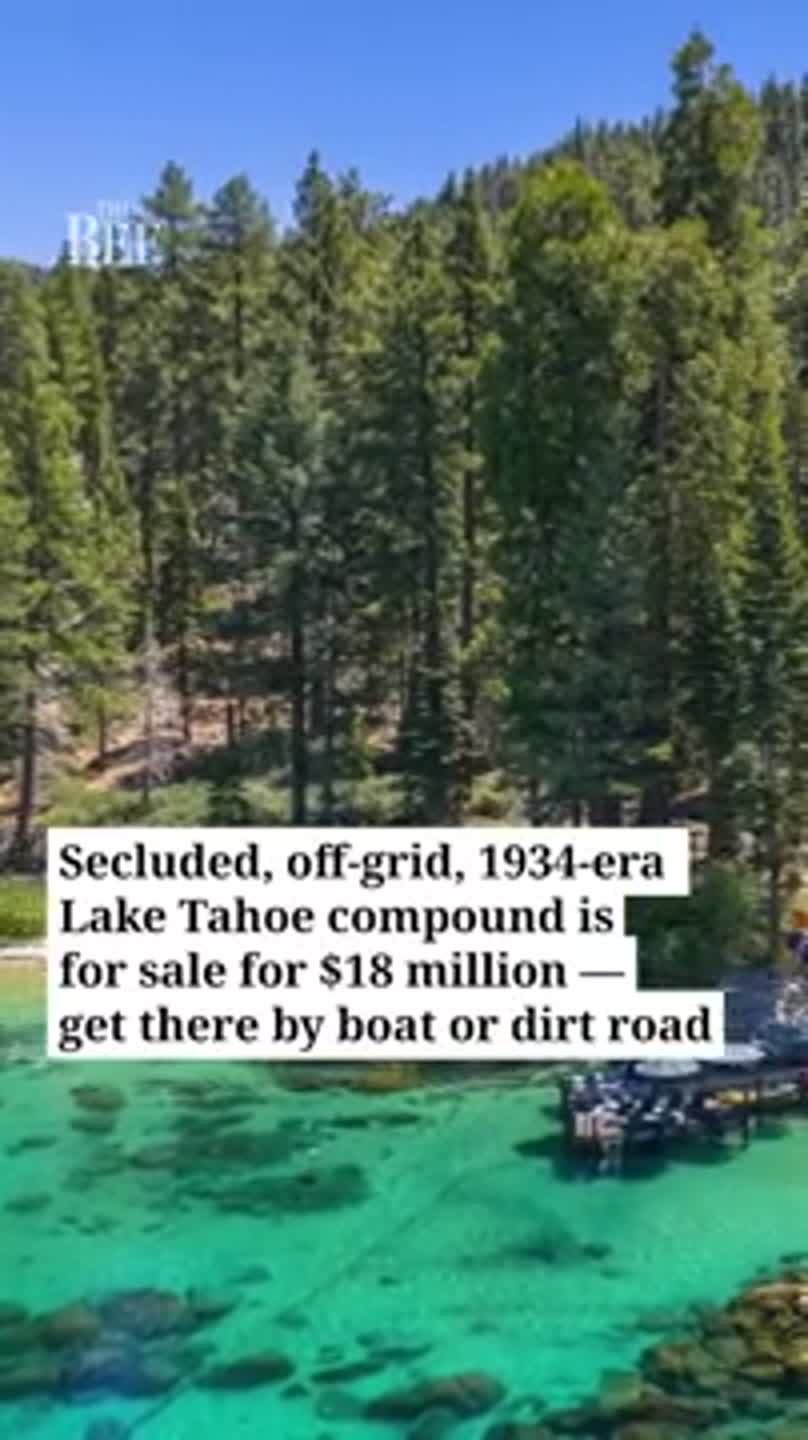 See one of Tahoe’s most secluded properties: 92-year-old, off-grid compound