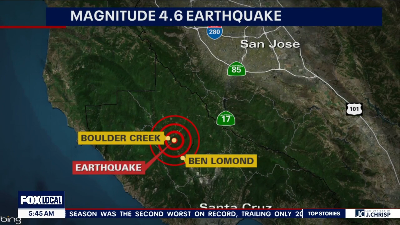 Video: Powerful magnitude 4.6 earthquake rattles cities in central California