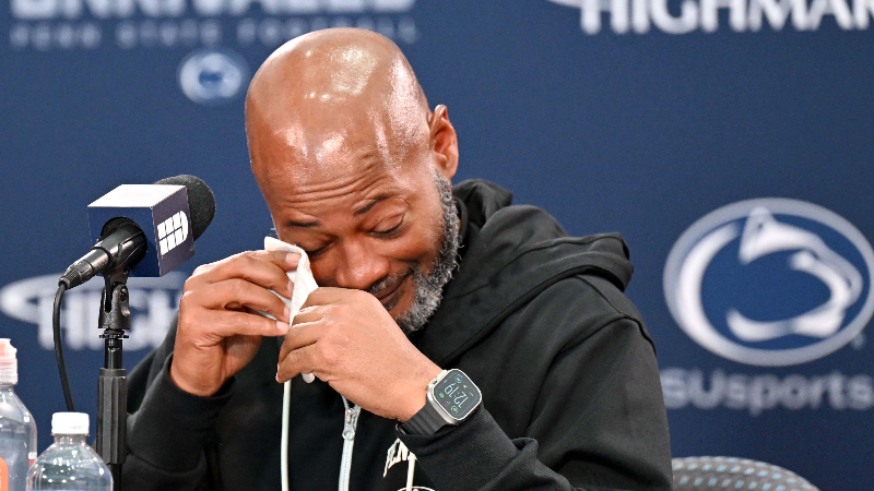'I'm so blessed.' Terry Smith gets emotional about time as Penn State's interim coach