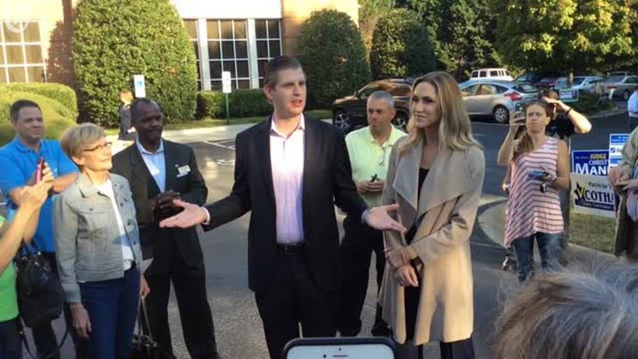 Eric Trump at Morrison Library says people are ‘tired of this corruption’