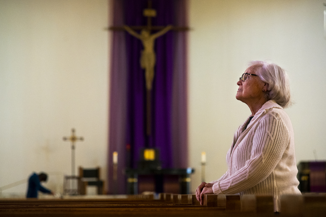 ‘It’s comforting in here.’ Some turn to church, prayer and meditation during pandemic