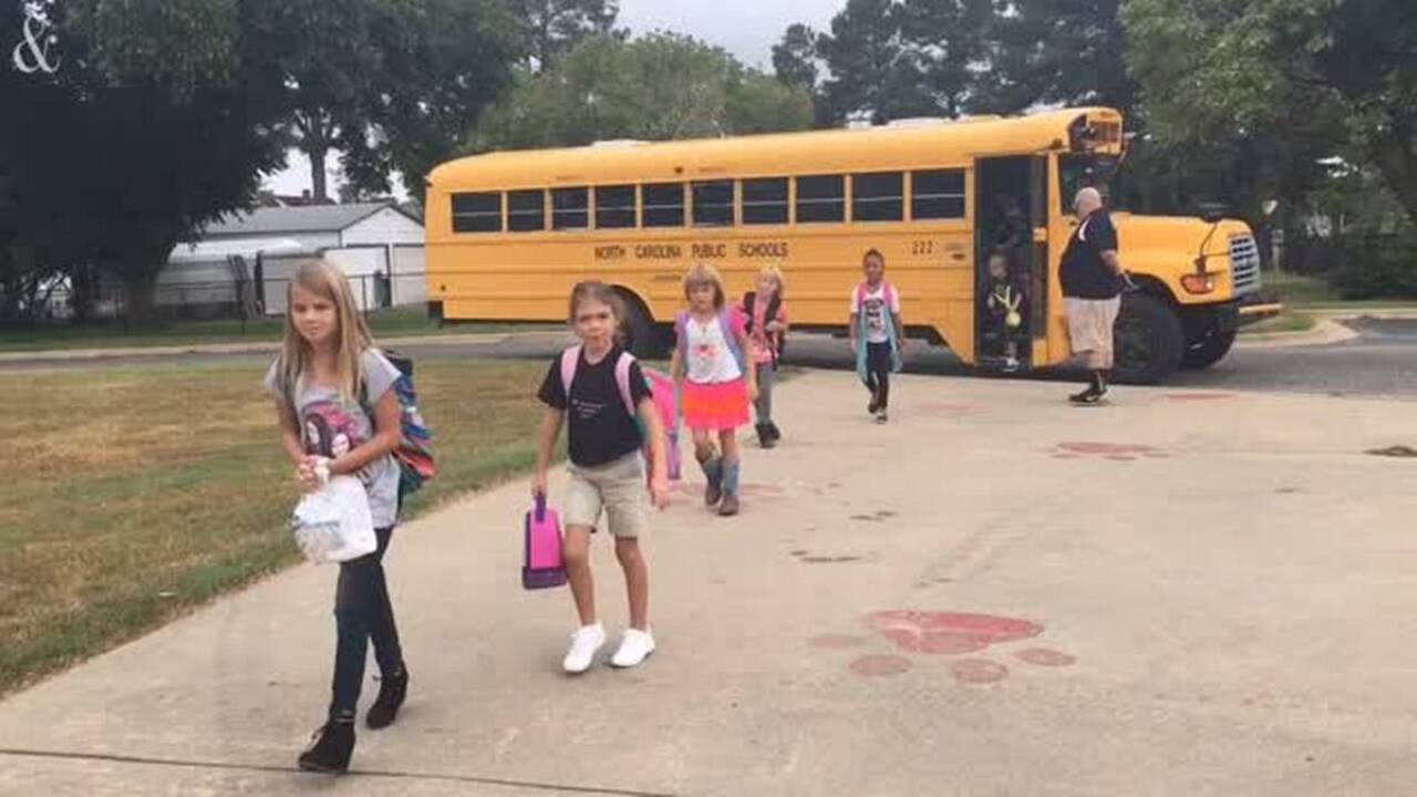 First day of school at Micro Elementary