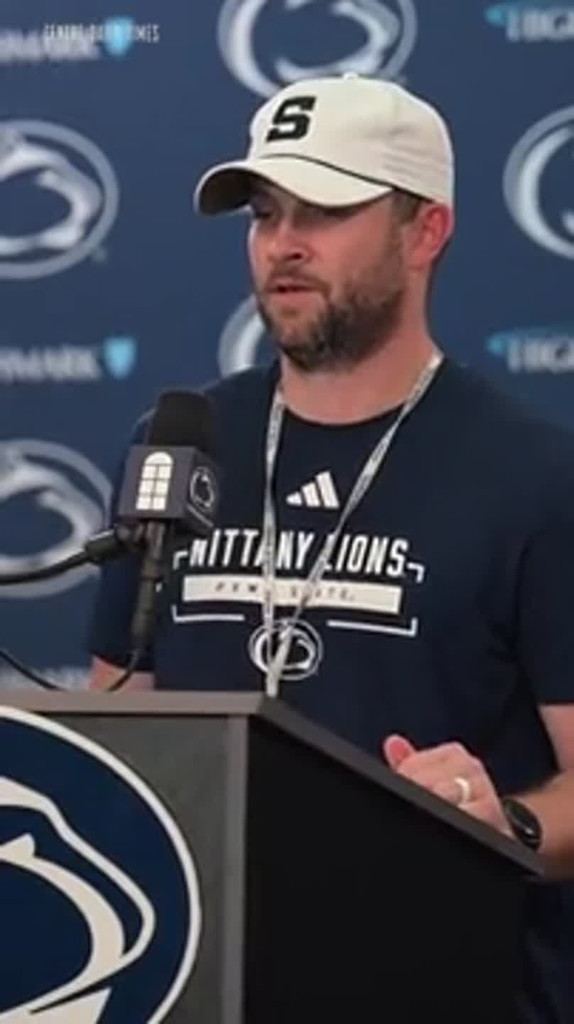 'Has one of the bigger hearts in college football,' Penn State OC says of coach Campbell (Video)