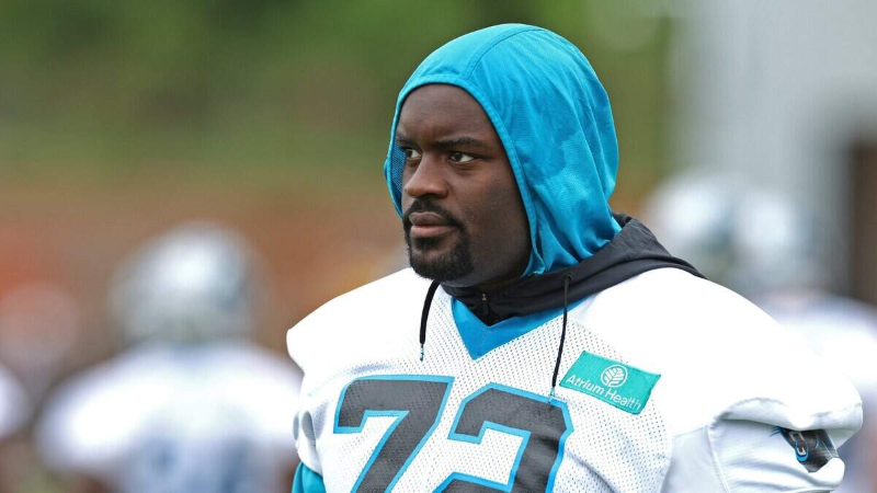 Taylor Moton explains his return to the practice field after scary medical situation
