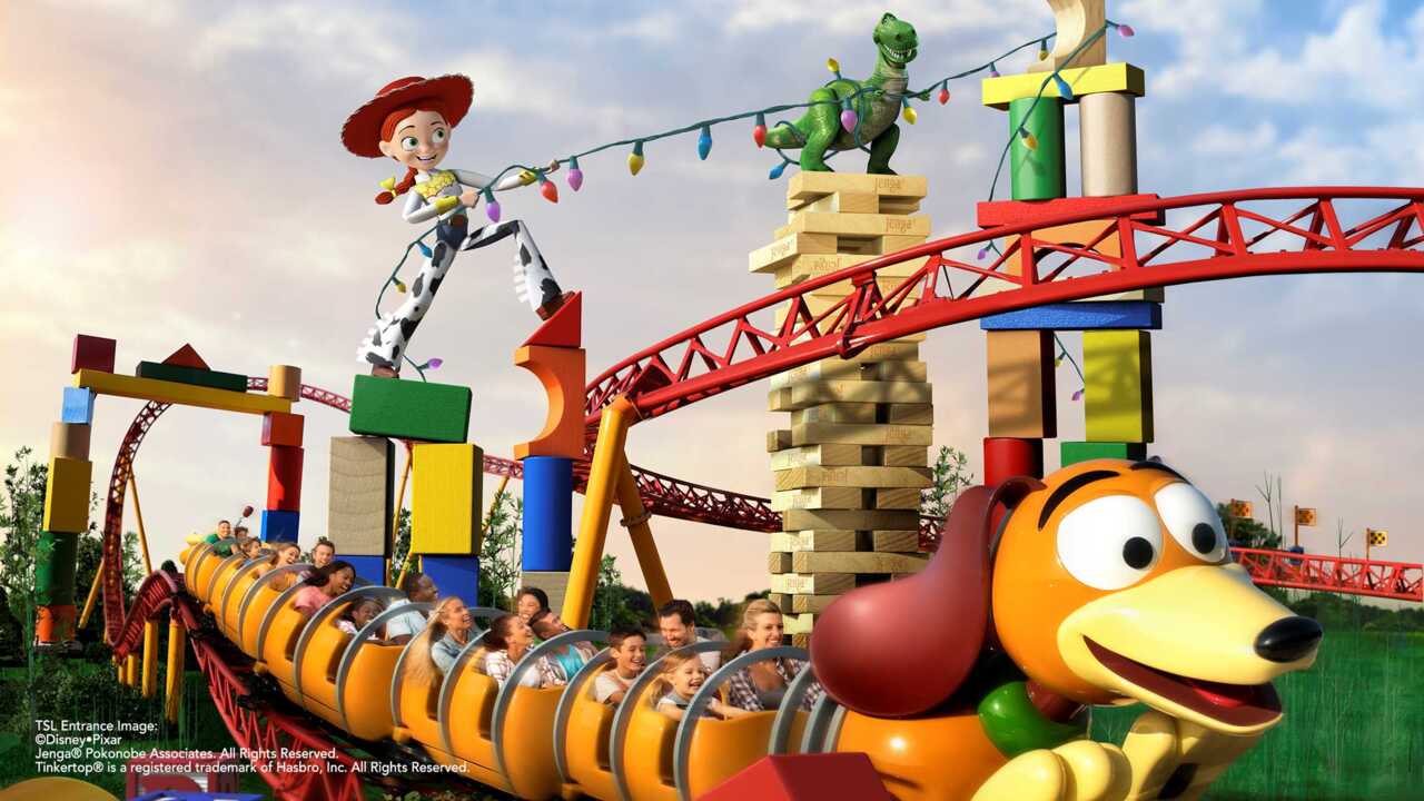 Check out the new Slinky Dog Dash roller coaster at Disney's Hollywood Studios