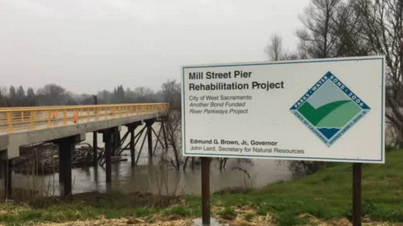 Rehabbed pier now open on West Sacramento riverfront