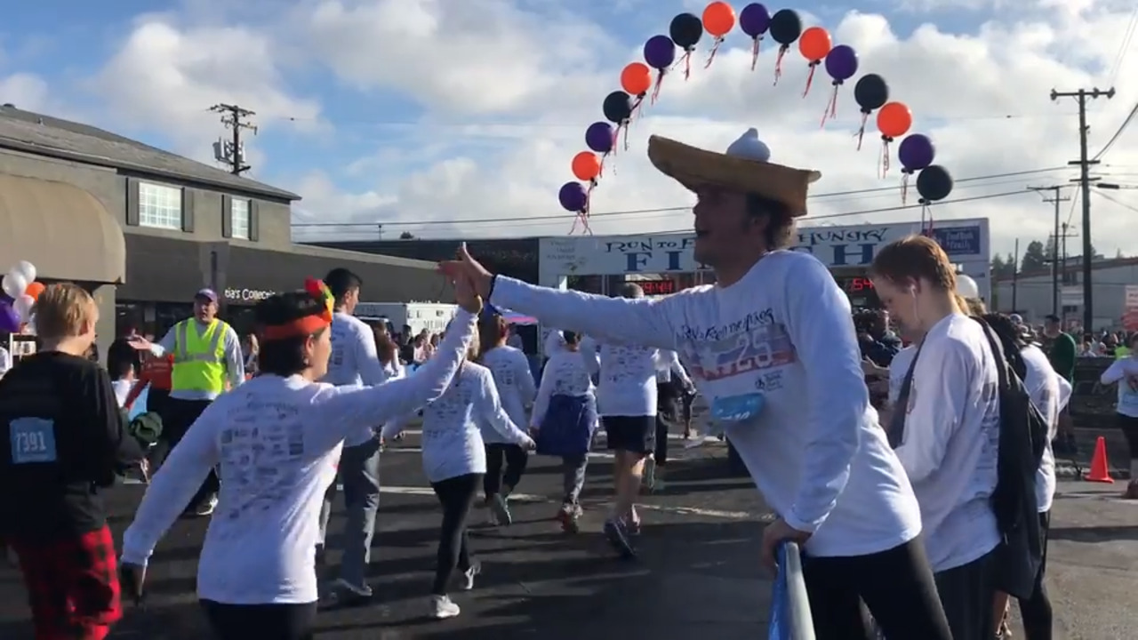 Here’s the atmosphere and fun of the 25th annual Run to Feed the Hungry