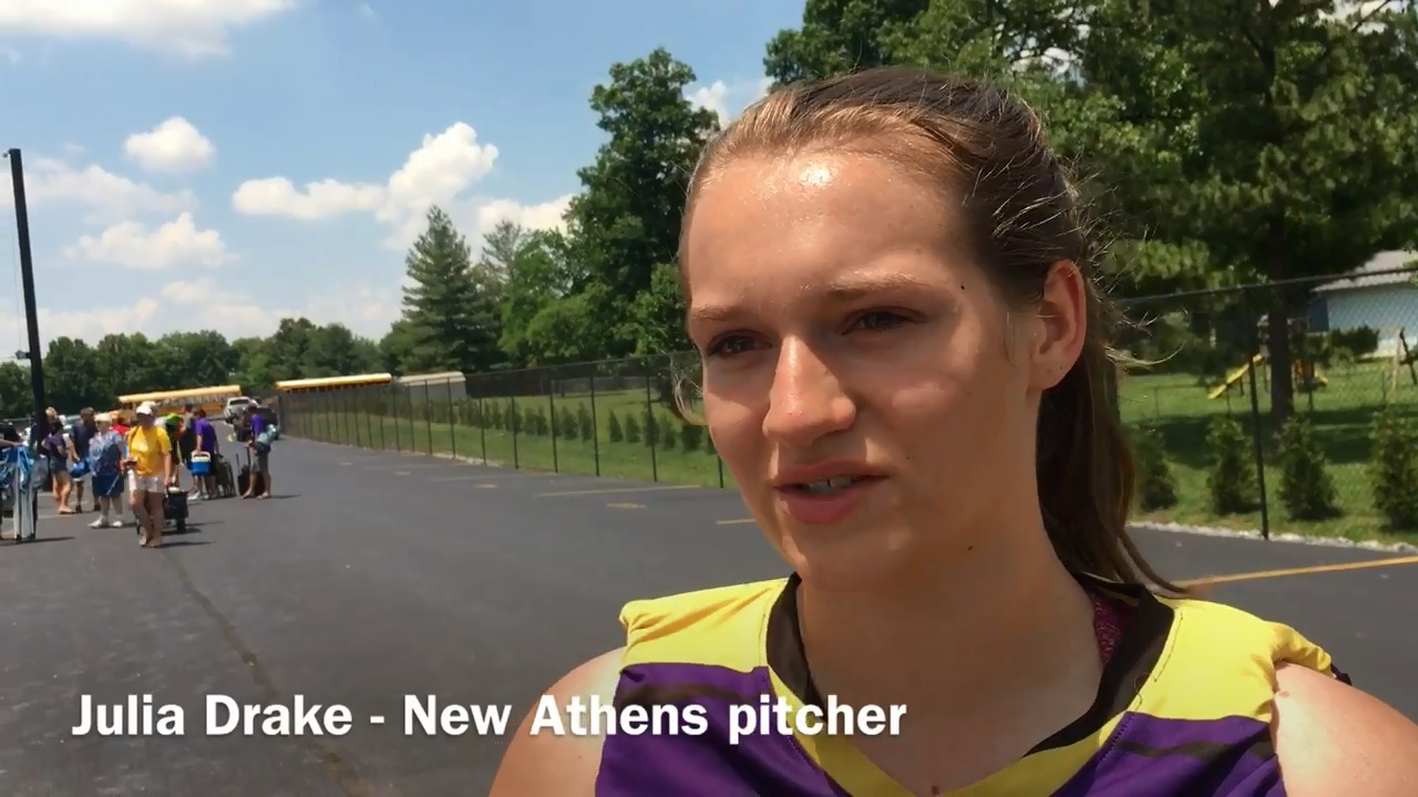 A rocky first inning brings an end to what New Athens girls believed was their year