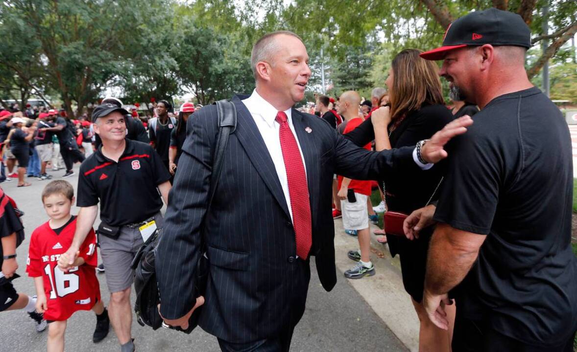 The NC State Wolfpack Walk of Champions