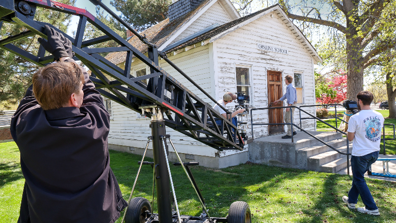 Boise State media students document Opaline School restoration