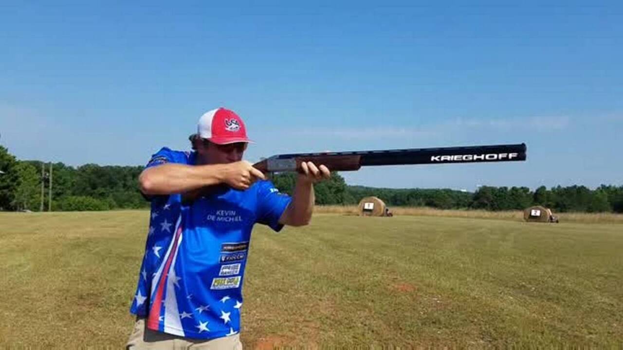 Kevin DeMichiel takes second place in clay shooting championship