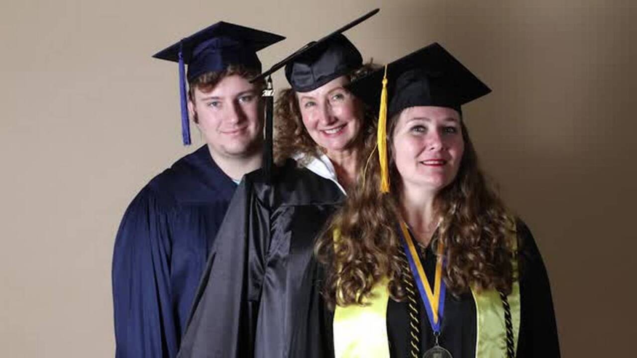 Education never gets old — Three generations earn college degrees this week