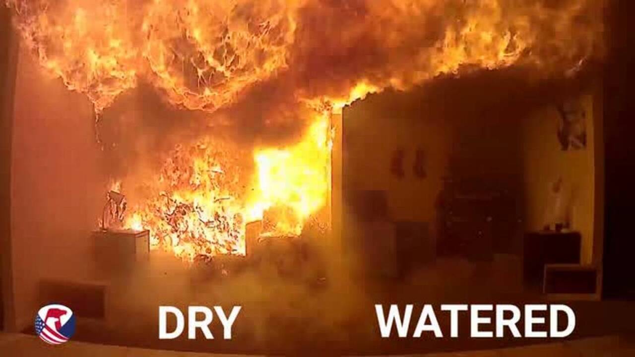 Here's what can happen to a dry Christmas tree