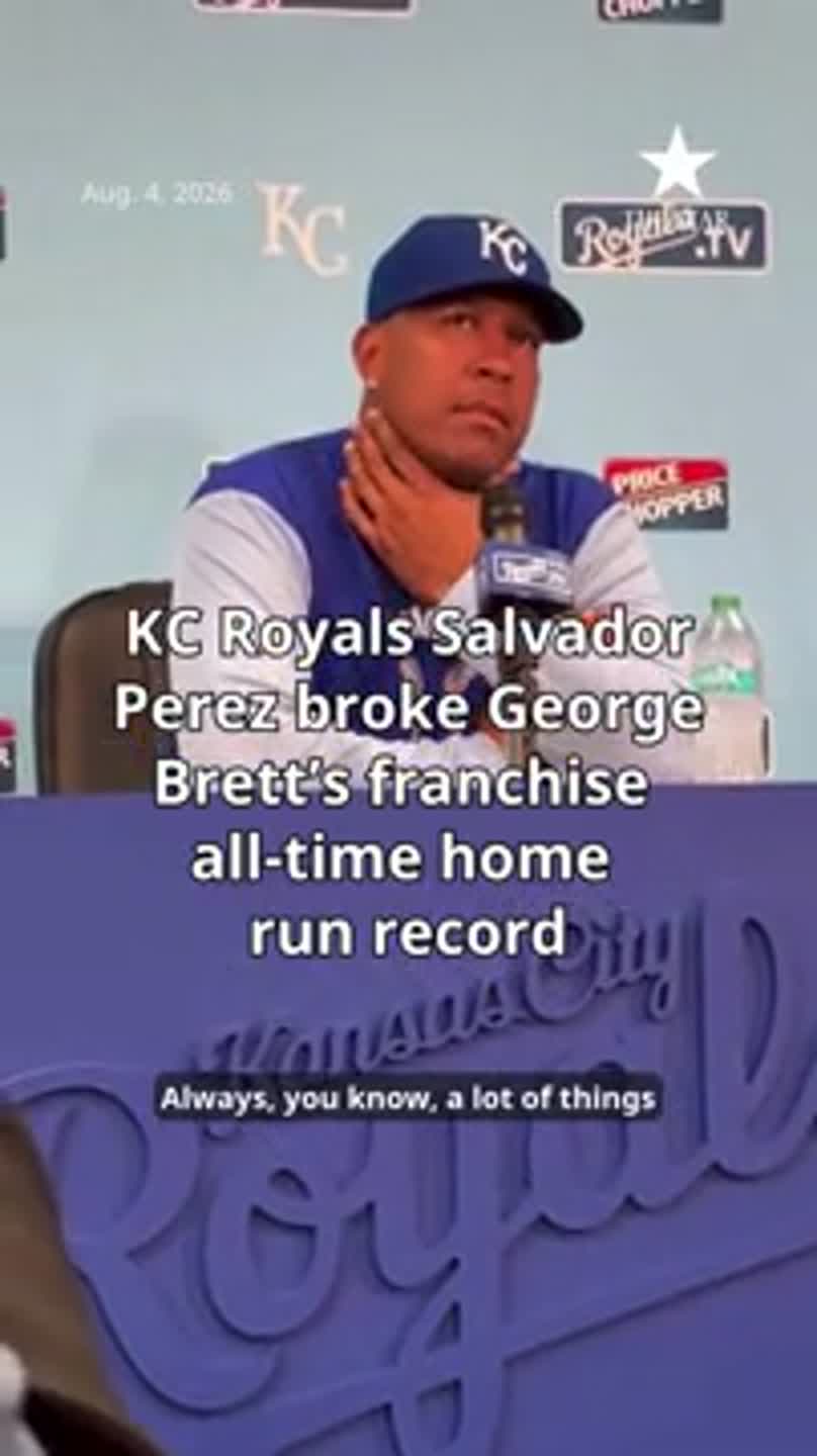 KC Royals Salvador Perez broke George Brett’s franchise all-time home