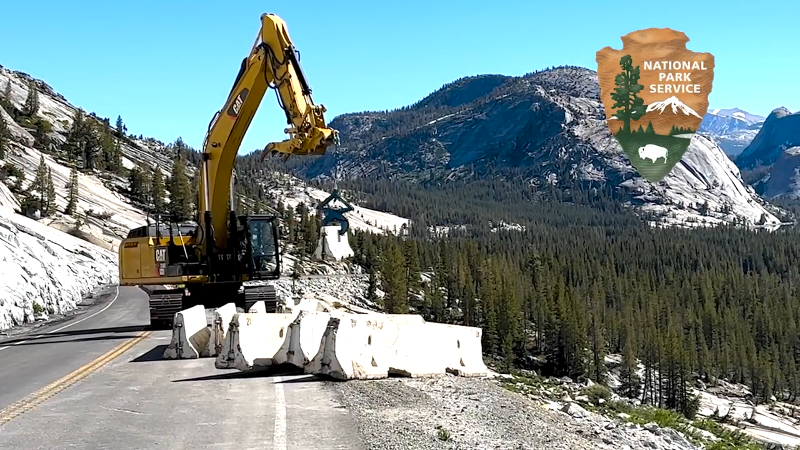 See repair work on Yosemite’s Tioga Road