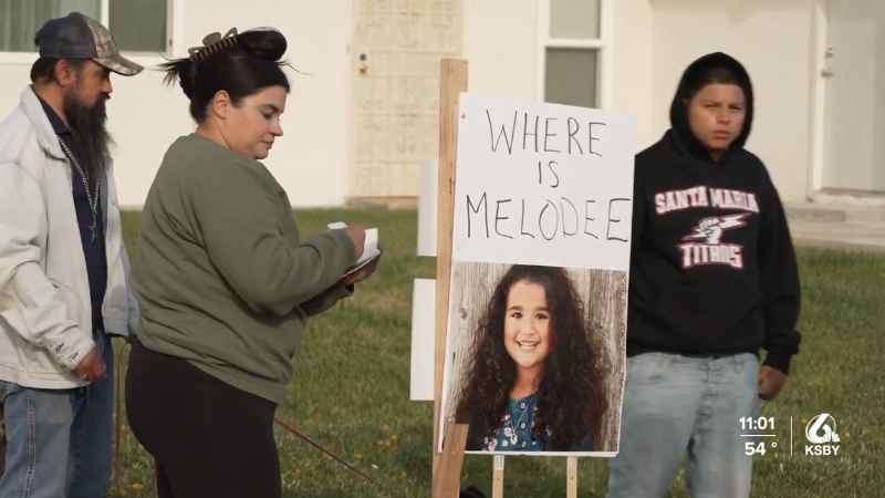 Protest for missing girl, Melodee Buzzard