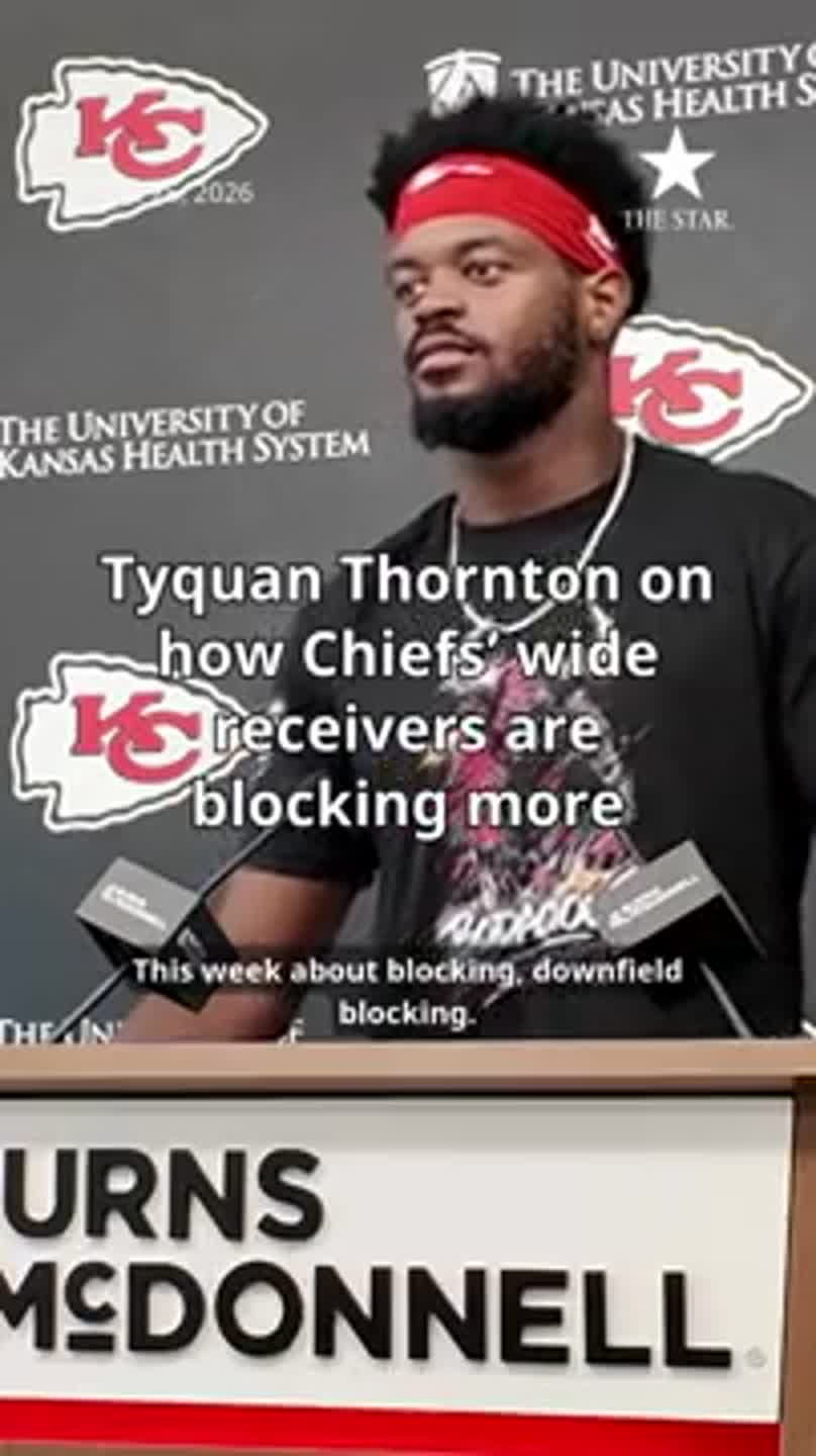 Tyquan Thornton explains the Chiefs' wide receivers expanded roles