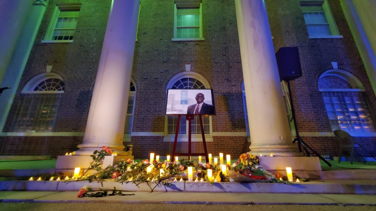 Vigil for Fayette County Superintendent Emmanuel Caulk (Video ...